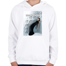 PRINTFASHION Charlotte de Witte - Gyerek kapucnis pulóver - Fehér gyerek pulóver, kardigán