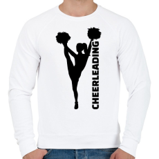 PRINTFASHION Cheerleading - Férfi pulóver - Fehér