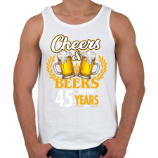 PRINTFASHION Cheers & Beers - 45 - Férfi atléta - Fehér atléta, trikó