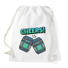 PRINTFASHION Cheers! Fortnite Chug Jug - Sportzsák, Tornazsák - Fehér
