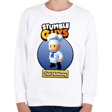 PRINTFASHION Chef Anthony - Gyerek pulóver - Fehér gyerek pulóver, kardigán