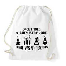 PRINTFASHION Chemistry joke (black) - Sportzsák, Tornazsák - Fehér tornazsák