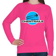 PRINTFASHION CHEMTRAILS - Női pulóver - Fukszia