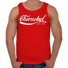 PRINTFASHION Chernobyl - Férfi atléta - Piros atléta, trikó