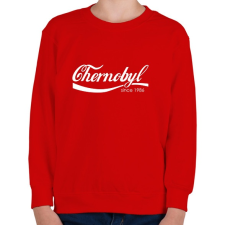 PRINTFASHION Chernobyl - Gyerek pulóver - Piros gyerek pulóver, kardigán
