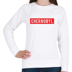 PRINTFASHION Chernobyl - Női pulóver - Fehér