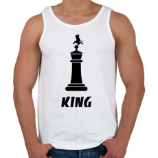 PRINTFASHION CHESS KING - Férfi atléta - Fehér
