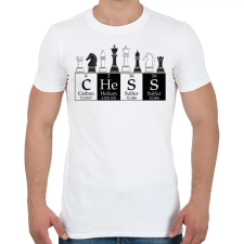 PRINTFASHION Chess - Sakk - Férfi póló - Fehér férfi póló