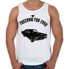 PRINTFASHION chevrolet impala 1967 - Férfi atléta - Fehér atléta, trikó