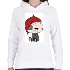 PRINTFASHION Chibi Victoria  - Női kapucnis pulóver - Fehér