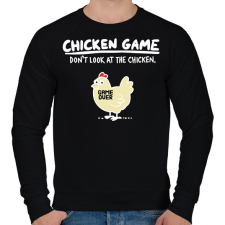 PRINTFASHION CHICKEN GAME  - Férfi pulóver - Fekete férfi pulóver, kardigán