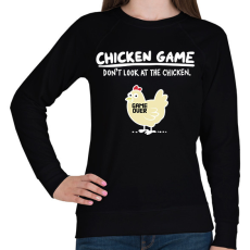 PRINTFASHION CHICKEN GAME  - Női pulóver - Fekete