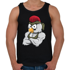 PRINTFASHION Chicken Rambo - Férfi atléta - Fekete atléta, trikó