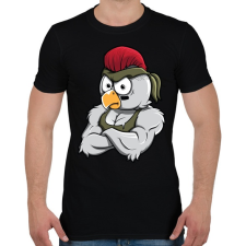 PRINTFASHION Chicken Rambo - Férfi póló - Fekete férfi póló
