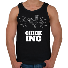 PRINTFASHION CHICKING - Férfi atléta - Fekete