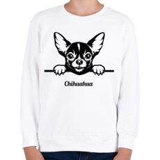 PRINTFASHION Chihuahua - Gyerek pulóver - Fehér