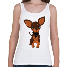 PRINTFASHION Chihuahua - Női atléta - Fehér női trikó