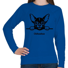 PRINTFASHION Chihuahua - Női pulóver - Királykék