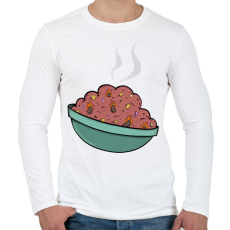 PRINTFASHION Chilis bab - Férfi hosszú ujjú póló - Fehér