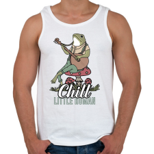 PRINTFASHION Chill frog - Férfi atléta - Fehér atléta, trikó