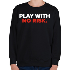 PRINTFASHION Chill out if u PLAY - Gyerek pulóver - Fekete gyerek pulóver, kardigán