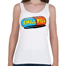 PRINTFASHION Chill Pill - Női atléta - Fehér