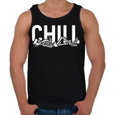 PRINTFASHION Chill time - Férfi atléta - Fekete atléta, trikó