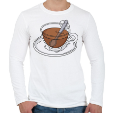 PRINTFASHION Chilles kávé - Férfi hosszú ujjú póló - Fehér