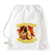PRINTFASHION Chimpanzini Bananini - Sportzsák, Tornazsák - Fehér tornazsák