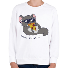 PRINTFASHION Chin-chillin' - Gyerek pulóver - Fehér