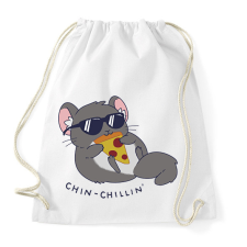PRINTFASHION Chin-chillin' - Sportzsák, Tornazsák - Fehér tornazsák
