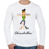 PRINTFASHION Chinchillin' - Férfi hosszú ujjú póló - Fehér