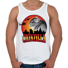 PRINTFASHION Chinzilla - Férfi atléta - Fehér