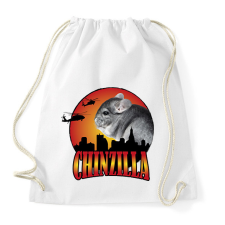 PRINTFASHION Chinzilla - Sportzsák, Tornazsák - Fehér tornazsák