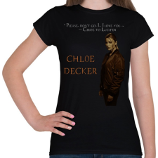 PRINTFASHION chloe decker - Női póló - Fekete női póló