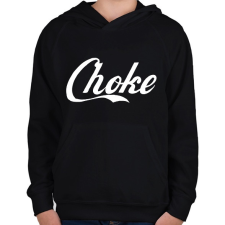 PRINTFASHION Choke - Gyerek kapucnis pulóver - Fekete gyerek pulóver, kardigán