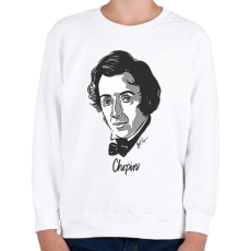 PRINTFASHION Chopin - Gyerek pulóver - Fehér