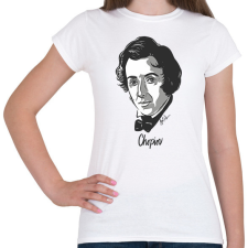 PRINTFASHION Chopin - Női póló - Fehér női póló