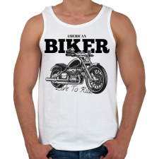 PRINTFASHION Chopper  - Férfi atléta - Fehér atléta, trikó