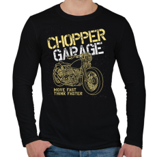 PRINTFASHION chopper - Férfi hosszú ujjú póló - Fekete