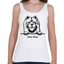 PRINTFASHION Chow-Chow - Női atléta - Fehér női trikó