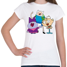 PRINTFASHION Chowder,Finn és Nyomi - Női póló - Fehér