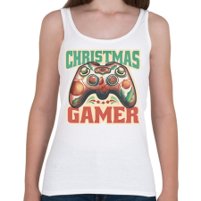 PRINTFASHION christmas gamer, karácsonyi játékos - Női atléta - Fehér női trikó