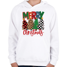 PRINTFASHION Christmas - Gyerek kapucnis pulóver - Fehér gyerek pulóver, kardigán