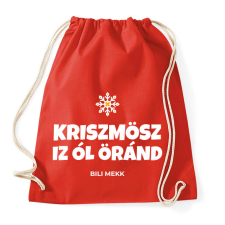 PRINTFASHION CHRISTMAS IS ALL AROUND - Sportzsák, Tornazsák - Piros tornazsák