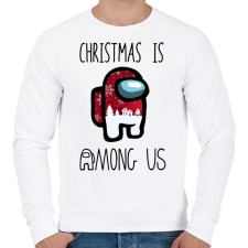 PRINTFASHION Christmas is Among Us - Férfi pulóver - Fehér férfi pulóver, kardigán