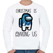 PRINTFASHION Christmas is Among Us - Férfi pulóver - Fehér férfi pulóver, kardigán