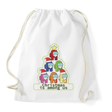 PRINTFASHION Christmas is among us - Sportzsák, Tornazsák - Fehér tornazsák