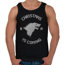 PRINTFASHION CHRISTMAS IS COMING - Férfi atléta - Fekete atléta, trikó