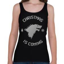 PRINTFASHION CHRISTMAS IS COMING - Női atléta - Fekete női trikó